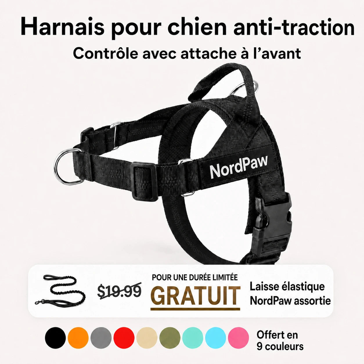 NordPaw  Harnais Anti-Traction pour Chien